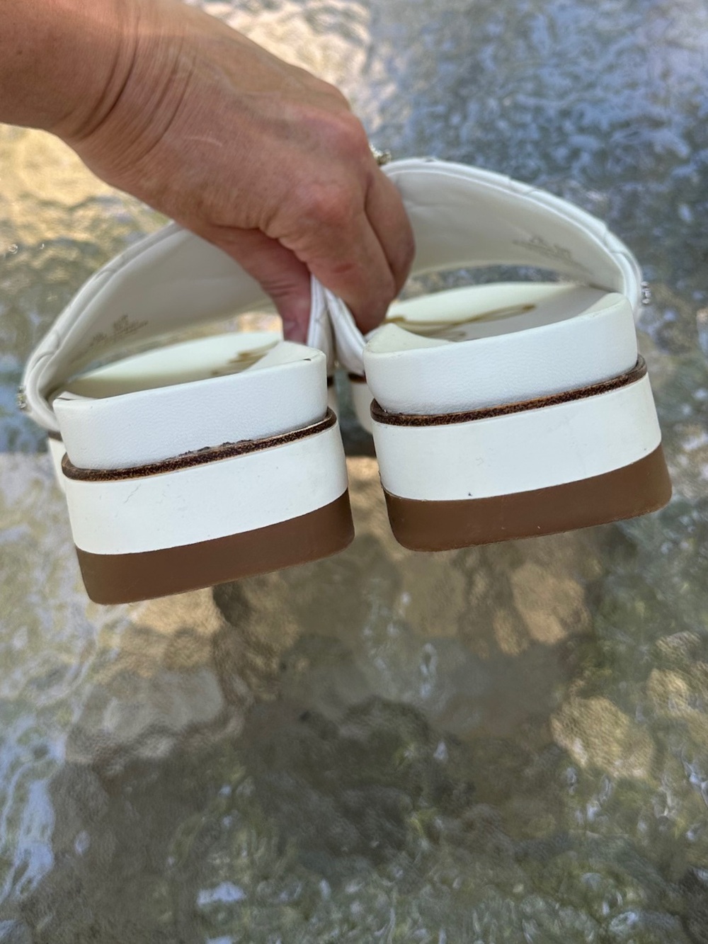 Sam Edelman Leather Slides - Picture 9 of 13
